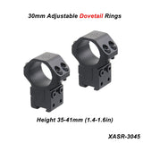 X-ACCU 25.4mm/1in 30mm 34mm Adjustable Scope Rings