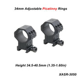 X-ACCU 25.4mm/1in 30mm 34mm Adjustable Scope Rings